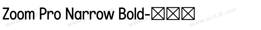 Zoom Pro Narrow Bold字体转换 Zoom Pro Narrow Bold字体转换